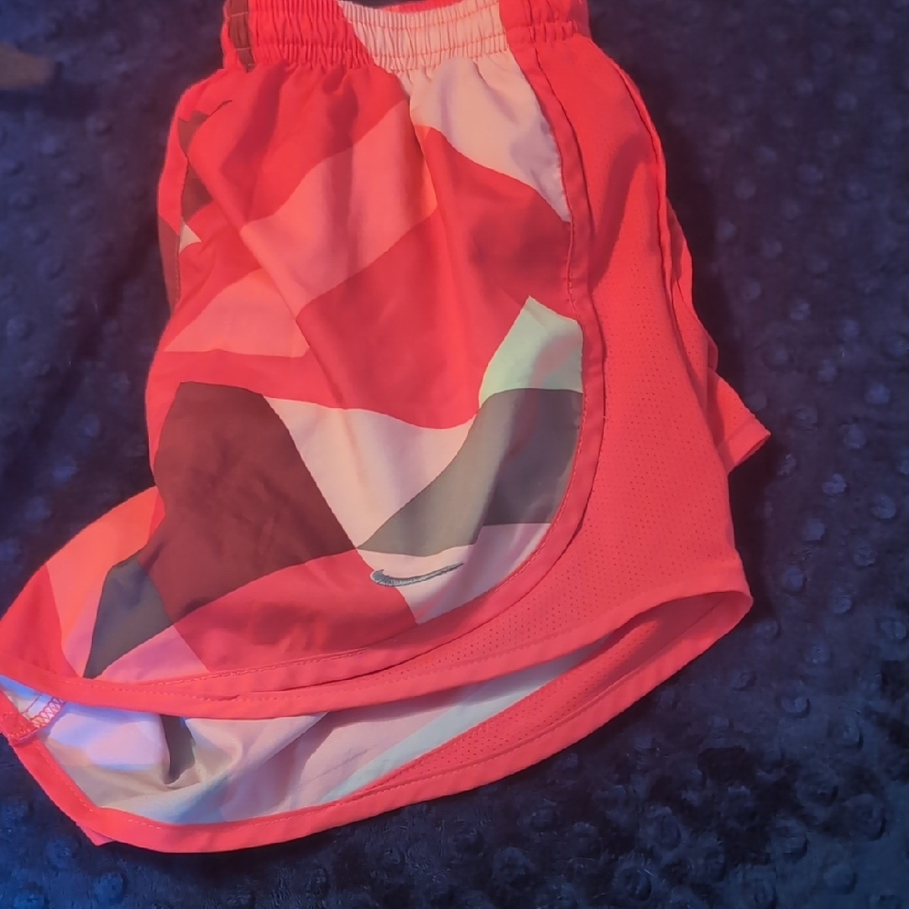 Nike Red and Pink Athletic Shorts